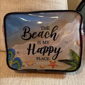 Source Unknown Beach Theme Cosmetic Bag